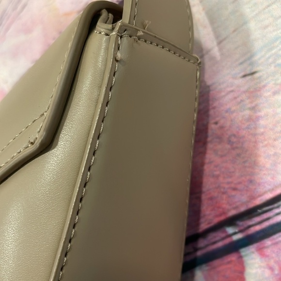 Zara Asymmetric Crossbody Bag Beige NWT - Picture 10 of 12